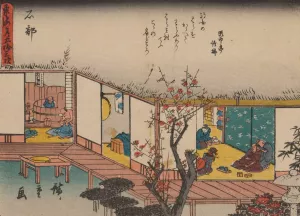 Tokaido gojusantsugi, Pl.52 by Ando Hiroshige Oil Painting