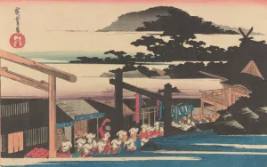 Toto Meisho Shiba Shimei by Ando Hiroshige Oil Painting