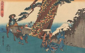 Wedding Procession by Ando Hiroshige Oil Painting