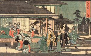 Yoshiwara by Ando Hiroshige Oil Painting