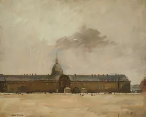 Les Invalides by Andre-Charles Mare Oil Painting