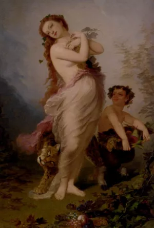 Allegory of Autumn by Andre Charles Voillemot - Oil Painting Reproduction