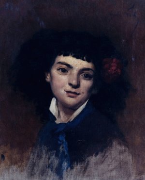 Portrait de femme by Andre Gill Oil Painting