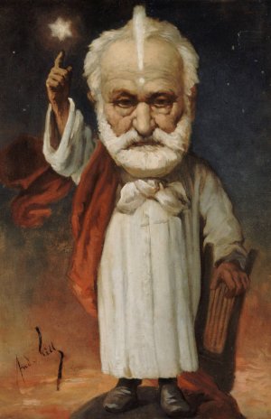 Victor Hugo by Andre Gill Oil Painting