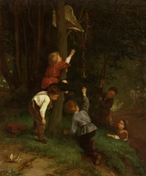 Out Of Reach by Andre Henri Dargelas - Oil Painting Reproduction