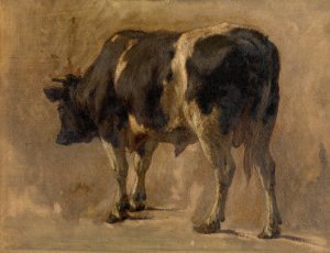 Bull by Andre Plumot Oil Painting