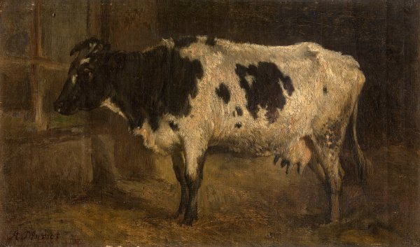 Cow by Andre Plumot - Hand-Painted Oil Painting Reproduction