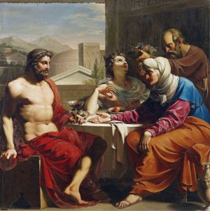 Jupiter Und Merkur Bei Philemon Und Baucis by Andrea Appiani Oil Painting