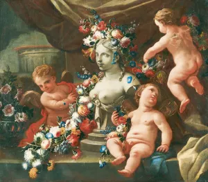 Allegory Of Sculpture by Andrea Belvedere Oil Painting