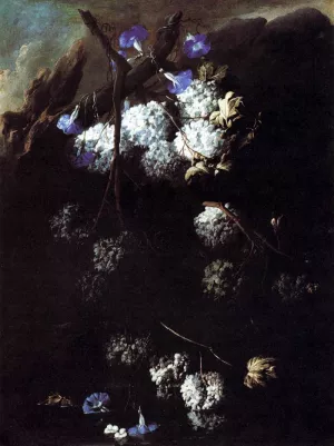 Flowers by Andrea Belvedere Oil Painting
