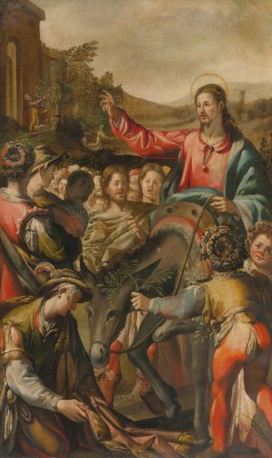 Christ's Entry Into Jerusalem by Andrea Boscoli Oil Painting
