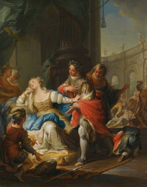 The Empress Gunhilda, Accused Of Adultery, Is Avenged By Her Page by Andrea Casali Oil Painting