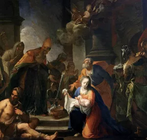 Presentation of Jesus at the Temple Oil painting by Andrea Celesti