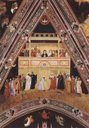 Descent of the Holy Spirit by Andrea Da Firenze Oil Painting