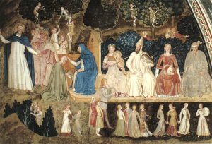 The Church Militant and Triumphant Detail by Andrea Da Firenze Oil Painting