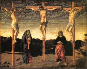 Crucifixion Oil painting by Andrea Del Castagno