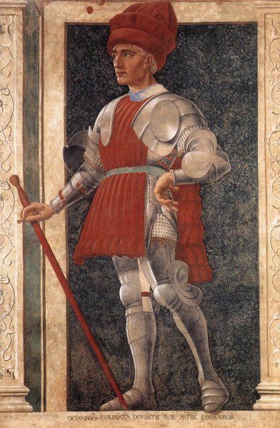 Main Product Photo of Famous Persons: Farinata degli Uberti Painting by Andrea Del Castagno