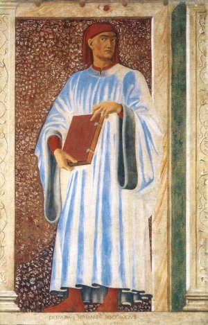 Famous Persons: Giovanni Boccaccio by Andrea Del Castagno Oil Painting