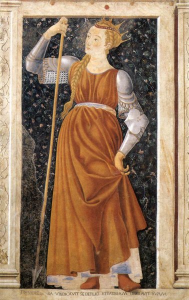 Main Product Photo of Famous Persons: Queen Tomyris Painting by Andrea Del Castagno