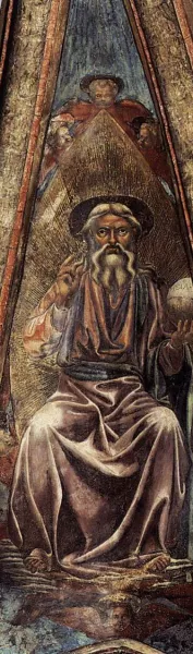 God the Father Oil painting by Andrea Del Castagno