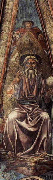 Main Product Photo of God the Father Painting by Andrea Del Castagno