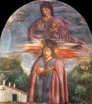 St. Julian and the Redeemer Oil painting by Andrea Del Castagno
