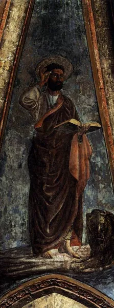 St Mark Oil painting by Andrea Del Castagno
