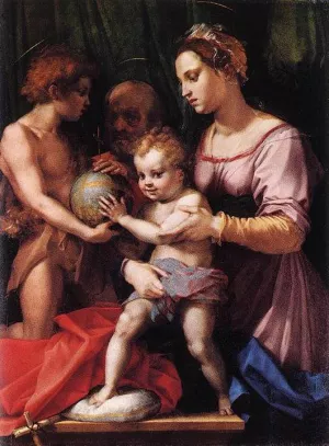 Holy Family Borgherini by Andrea Del Sarto - Oil Painting Reproduction