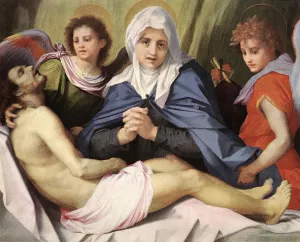 Lamentation of Christ by Andrea Del Sarto Oil Painting