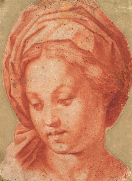 Madonna Borghese  by Andrea Del Sarto - Hand-Painted Oil Painting Reproduction