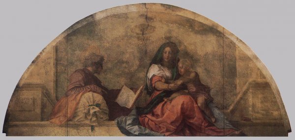 Madonna del Sacco by Andrea Del Sarto - Hand-Painted Oil Painting Reproduction