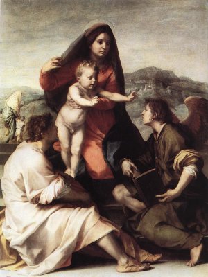 Madonna della Scala by Andrea Del Sarto Oil Painting