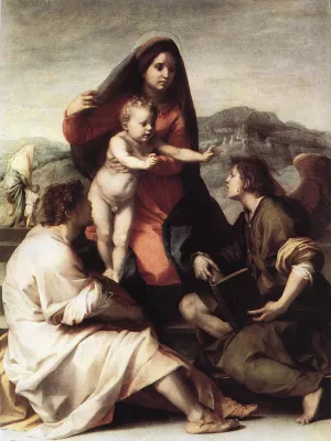 Madonna della Scala by Andrea Del Sarto Oil Painting