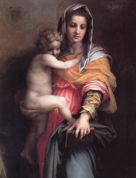 Madonna of the Harpies Detail by Andrea Del Sarto - Hand-Painted Oil Painting Reproduction