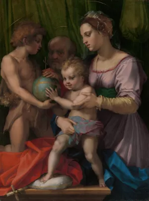 The Holy Family with the Young Saint John the Baptist Oil painting by Andrea Del Sarto