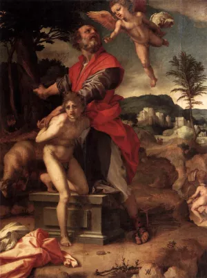 The Sacrifice of Abraham painting by Andrea Del Sarto