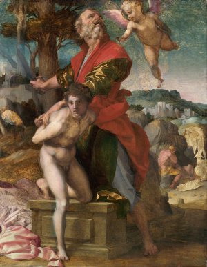The Sacrifice of Isaac by Andrea Del Sarto Oil Painting