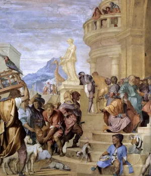Triumph of Caesar Detail by Andrea Del Sarto Oil Painting