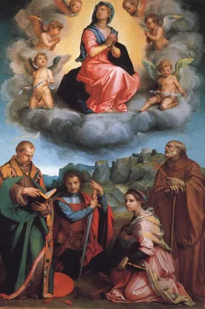 Virgin with Four Saints by Andrea Del Sarto Oil Painting