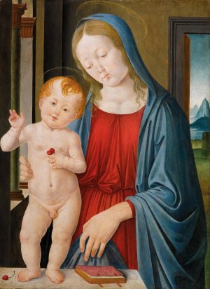 Madonna And Child by Andrea Del Verrocchio Oil Painting