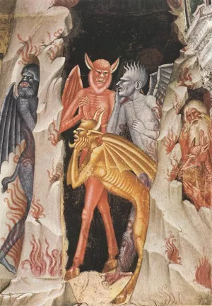 Descent of Christ to Limbo Detail Oil painting by Andrea Di Bartolo