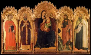 Madonna and Child with Saints by Andrea Di Bartolo - Oil Painting Reproduction