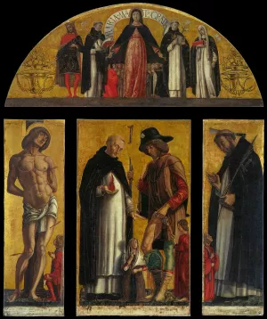 Polyptych by Andrea Di Bartolo - Oil Painting Reproduction
