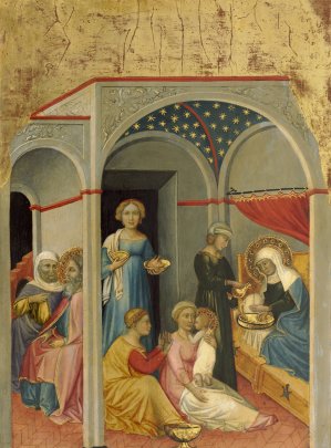 The Nativity of the Virgin by Andrea Di Bartolo Oil Painting