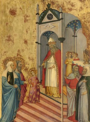 The Presentation of the Virgin in the Temple by Andrea Di Bartolo Oil Painting