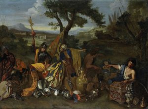 The Peddlers by Andrea Di Leone Oil Painting