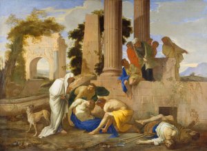 Tobit Burying the Dead by Andrea Di Lione Oil Painting