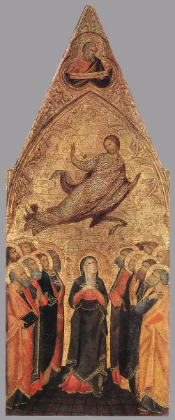 Ascension of Christ by Andrea Di Vanni D'Andrea Oil Painting