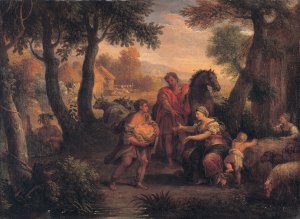 Finding of Romulus and Remus by Andrea Locatelli Oil Painting