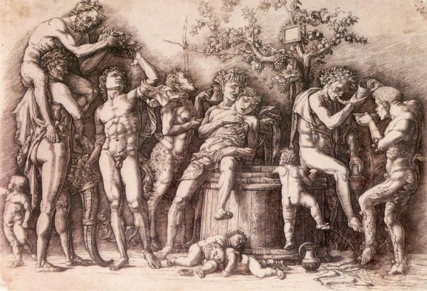 Main Product Photo of Baccanale Col Tino Painting by Andrea Mantegna